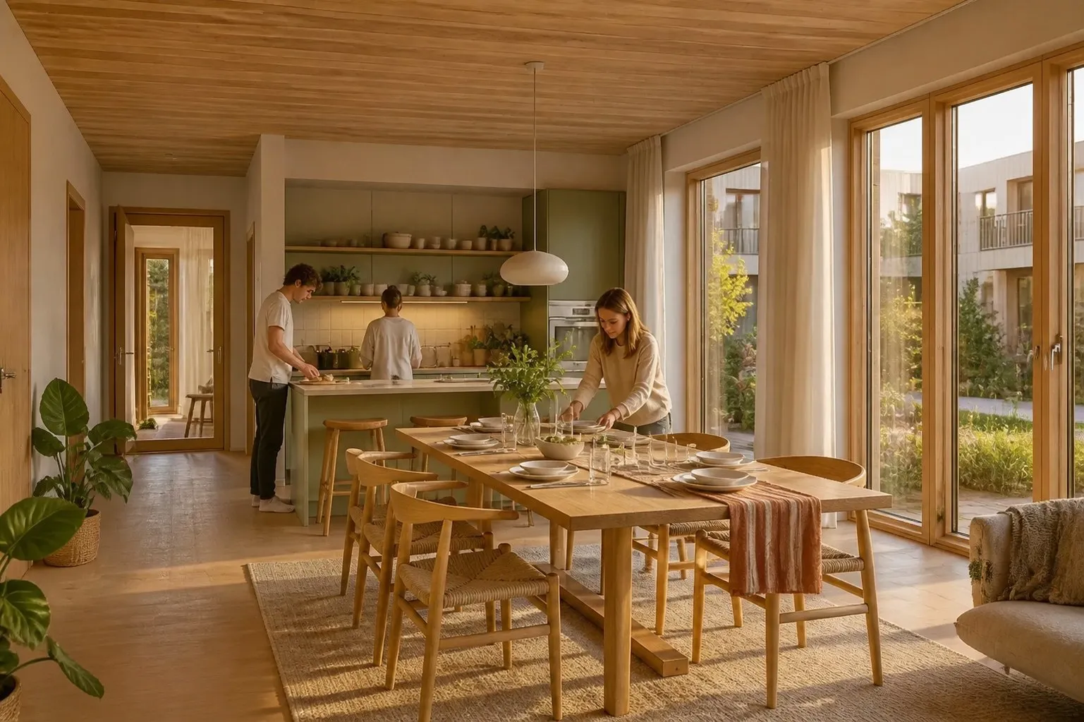 Co-Living Cluster concept interior