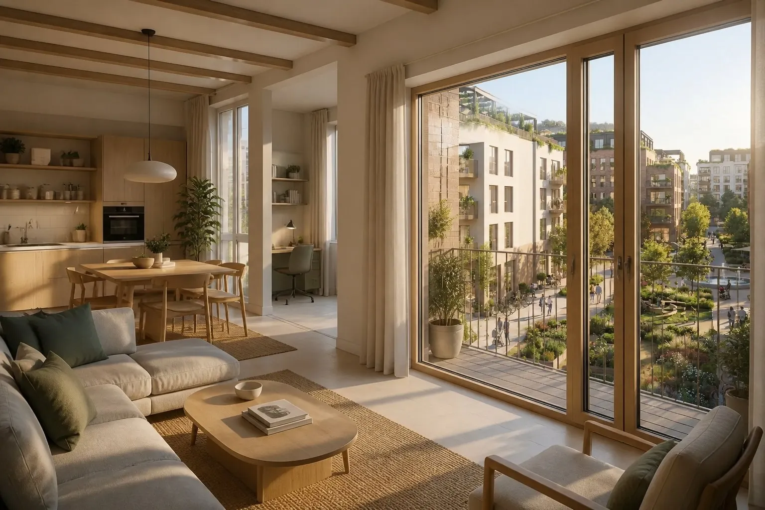 Live / Work One-Bed concept interior